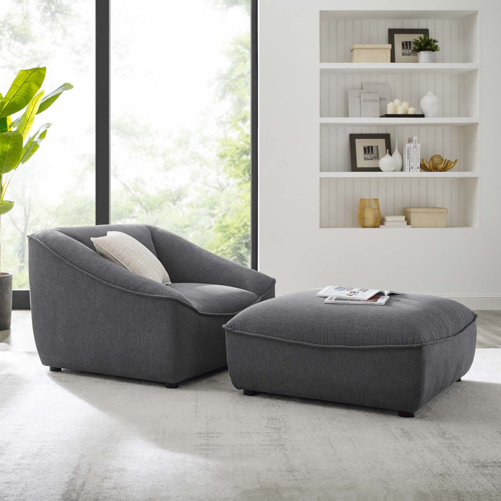 Comprise 2-Piece Living Room Set Charcoal