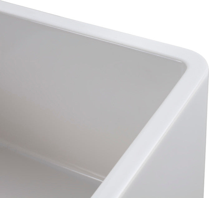 Olde London Reversible Farmhouse Single Bowl Kitchen Sink, Grid, Strainer, 24"