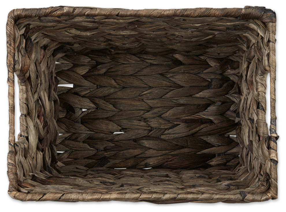 DII Asst Gray Wash Hyacinth Basket Set of 5
