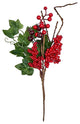 Red Berry and Ivy Pick, 12"