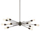 Nebraska 10-Light Pendant, Espresso