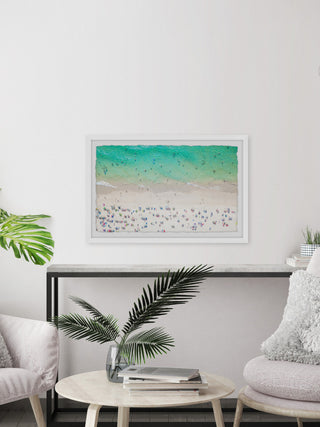"Beach Destination" Framed Painting Print, 30x20