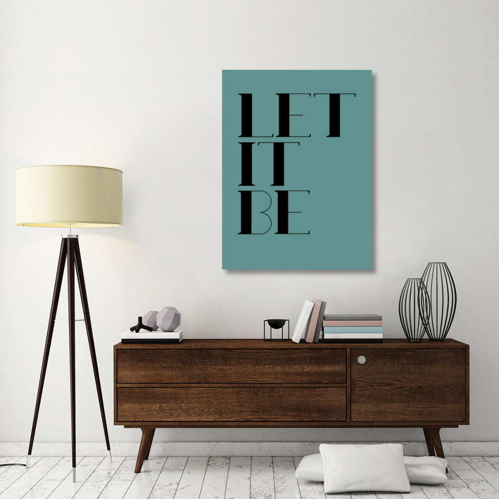 "Let It Be Poster  Blue" Fine Art Print