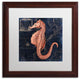 Color Bakery 'Maritime Blues I' Matted Framed Art, Wood Frame, White Mat, 16x16
