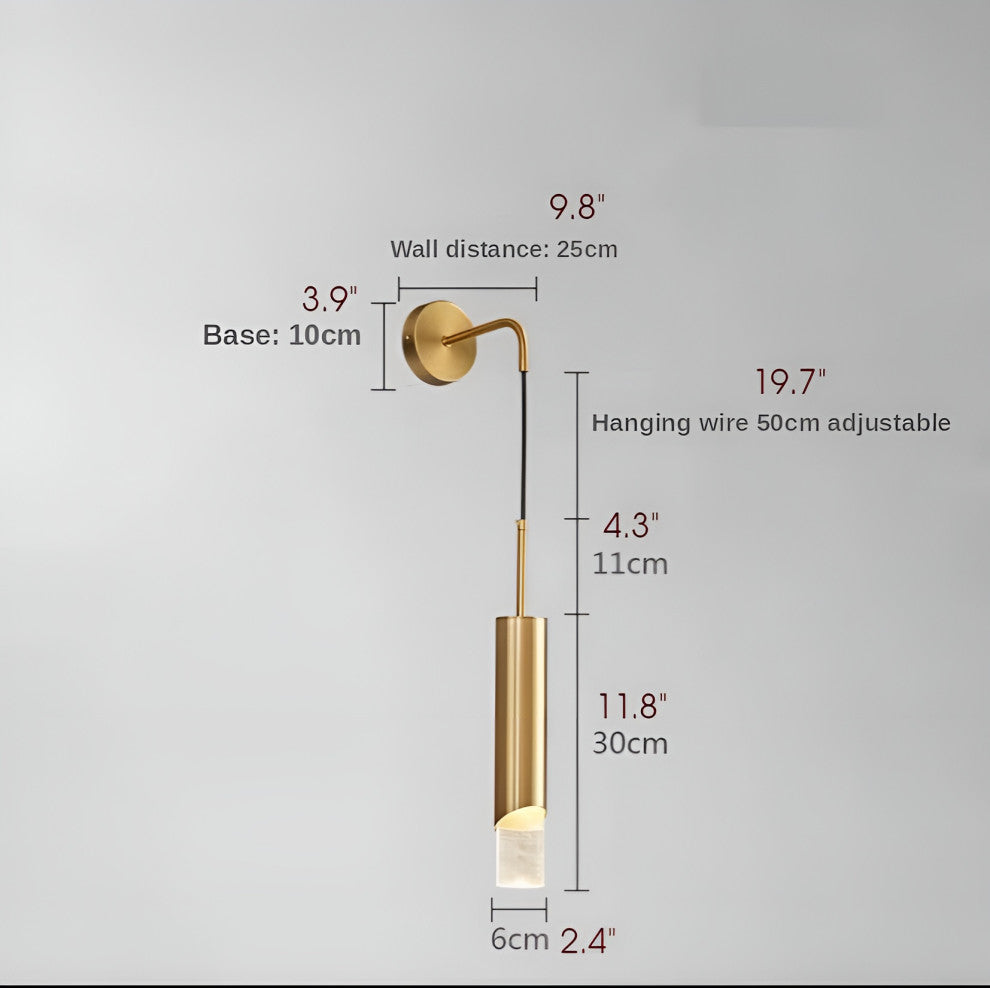 Jaen | Luxury Creative LED Wall Light, Gold, Warm Light