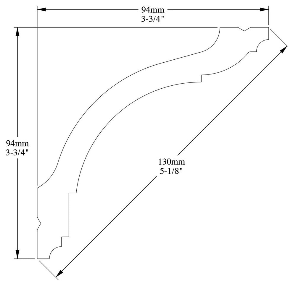 Orac Decor Plain Duropolymer Crown Moulding, Flexible Moulding