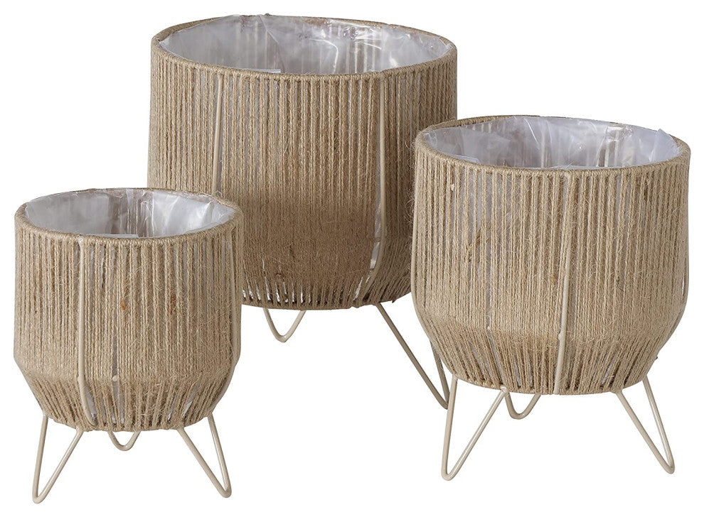 3 Piece Standing Planter Set