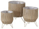 3 Piece Standing Planter Set