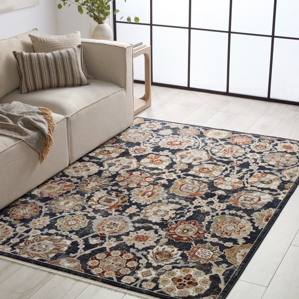 Vibe Althea Floral Blue/Cream Area Rug 10'X14'