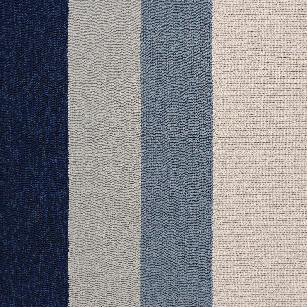 HomeRoots 6' x 9' UV treated Polypropylene Slate or Navy Area Rug