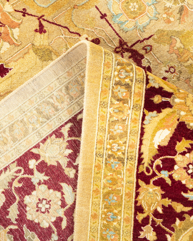 Liliana, One-of-a-Kind Hand-Knotted Area Rug Yellow, 9'2"x12'1"