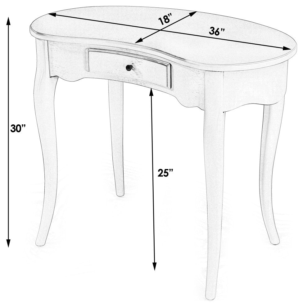 Edgewater Nouveau Desk, Black
