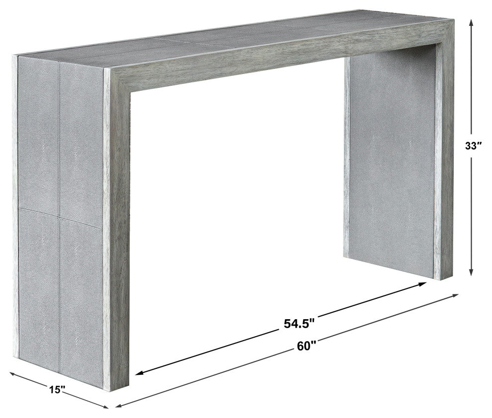 Uttermost Aerina Aged Gray Console Table