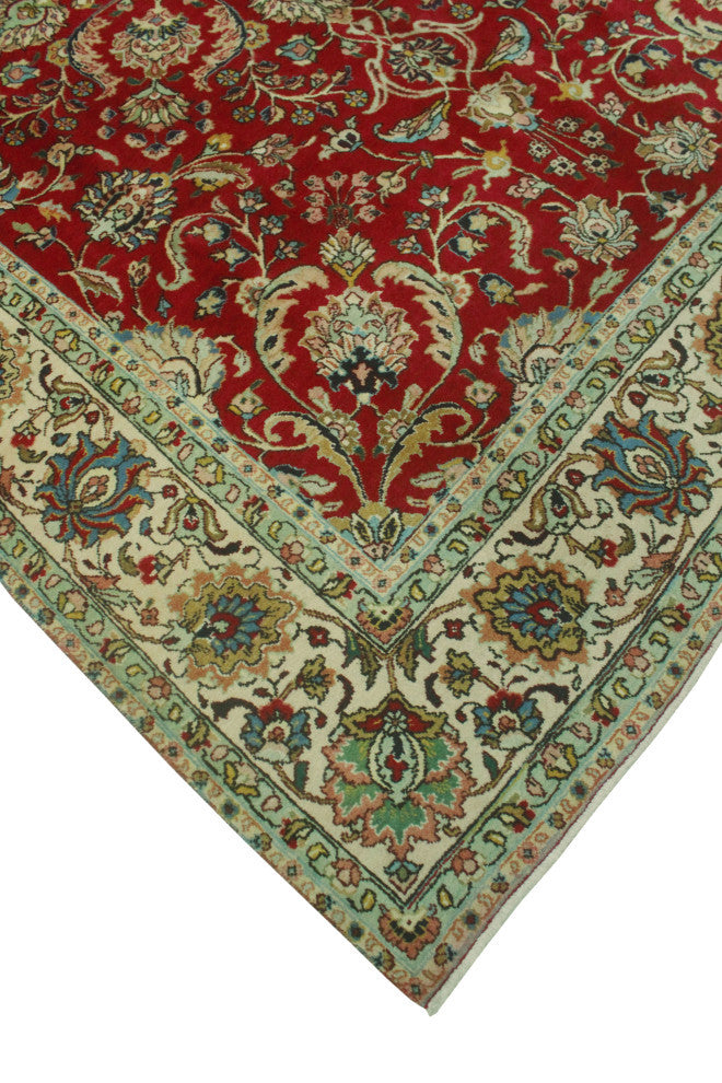 Fine Vintage Distressed Colemann Red/Ivory Rug, 8'0x11'3