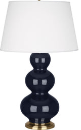 Triple Gourd Table Lamp, Midnight Blue