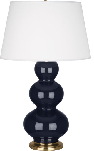 Triple Gourd Table Lamp, Midnight Blue
