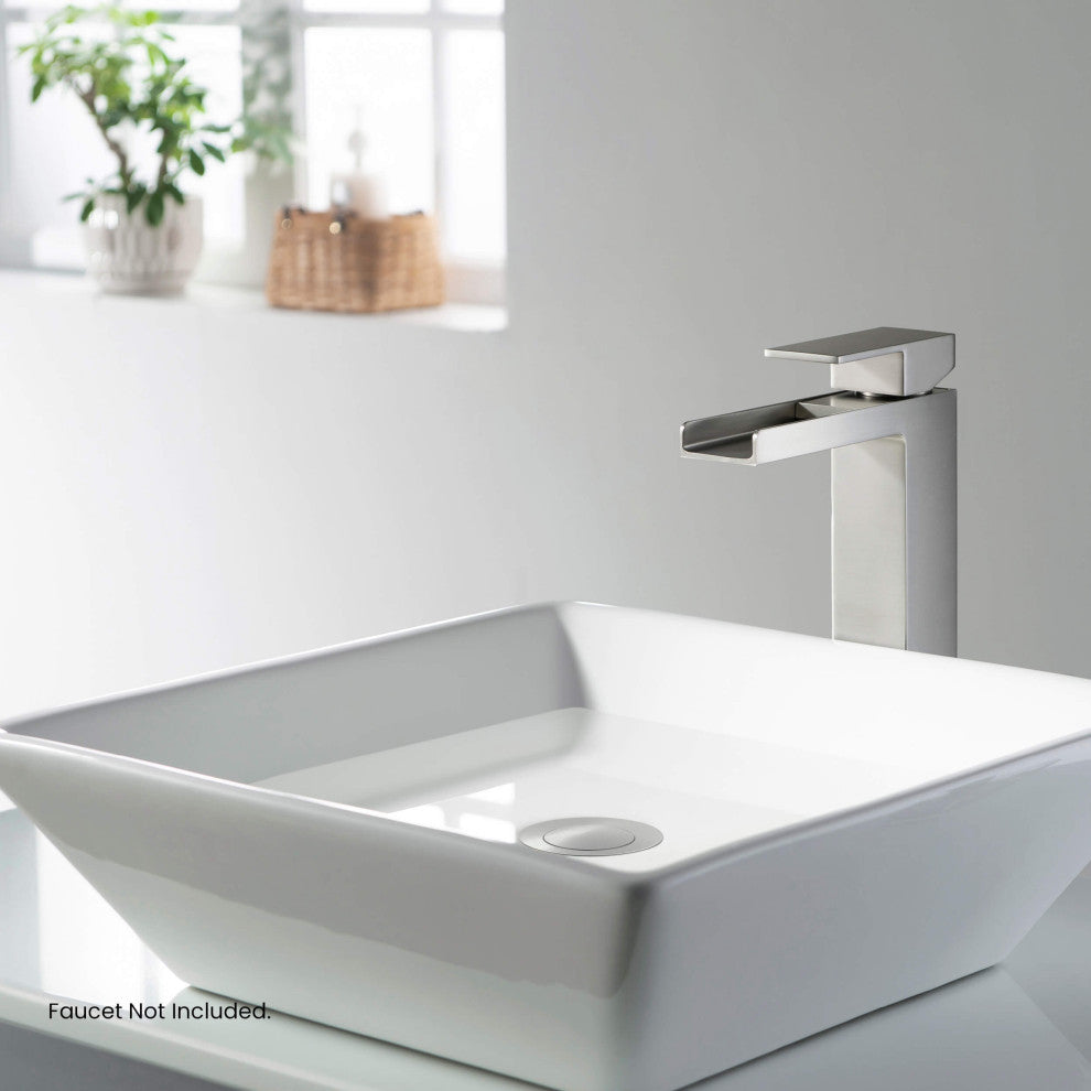 Bathroom Sink Pop Up Drain Stopper, 12" Tailpiece Without Overflow, Brushed Nickel