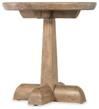 Vineyard Row Round Pedestal End Table