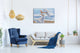 "Beach Winds" Hand Painted Canvas Art, 48"x36" - Wrapped Canvas Painting