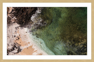 "Sandy Lagoon" Framed Print by Karolis Janulis