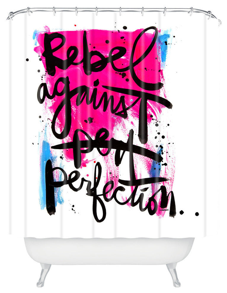 Deny Designs Kal Barteski Rebel Against Perfection Shower Curtain