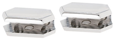 Alno A7750 Nicole 2-1/4"W Glass Shelf Mounting Brackets - Polished Chrome