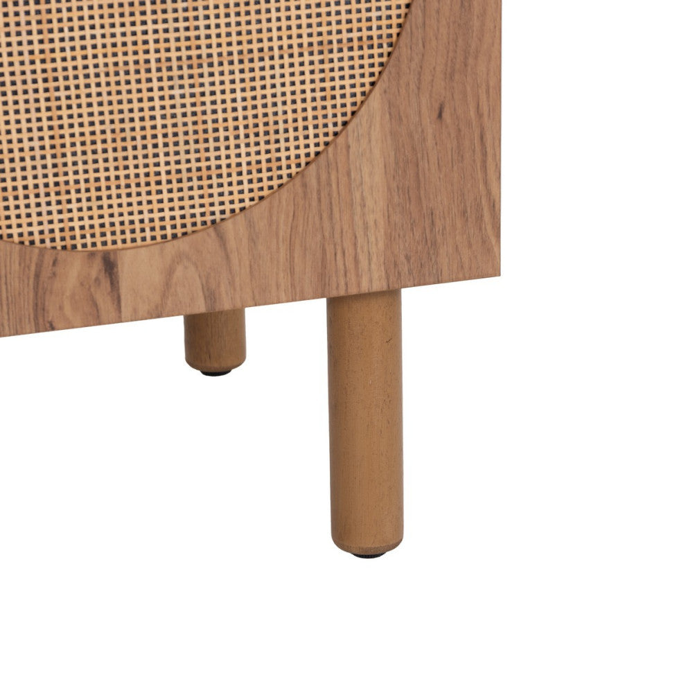 Safavieh Ophelia 2 Door 2 Shelf Media Stand, Oak/Natural