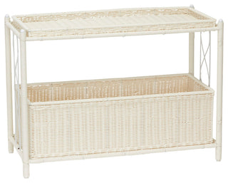 Raised Two Tier Plant Stand With Two Interchangeable Shelves