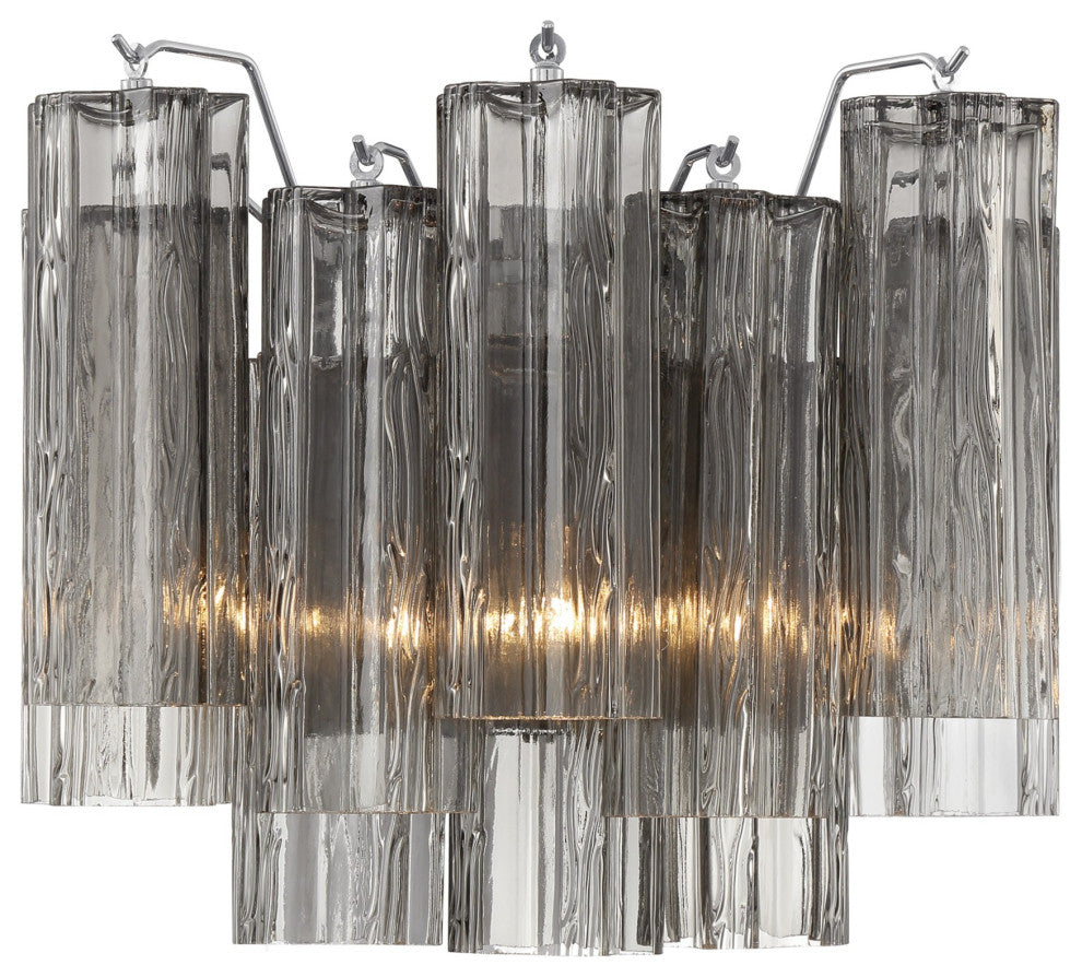 Crystorama Lighting Group ADD-302-SM Addis 2 Light 12" Tall Wall - Polished