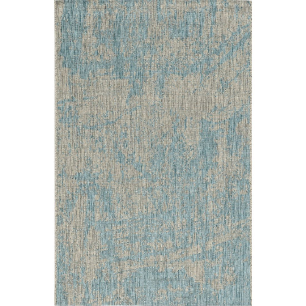 KAS Provo 5759 Teal Strokes Area Rug, 5'3"x7'7"