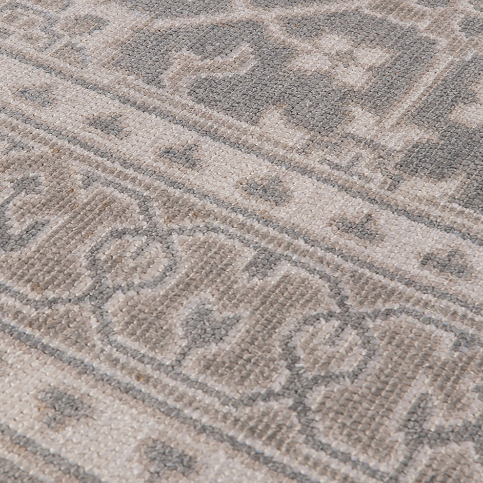 Empress Weston Area Rug, Taupe, 9' x 12', Bordered