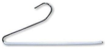 Metal Pant Hanger With Vinyl Sleeve, Set of 25