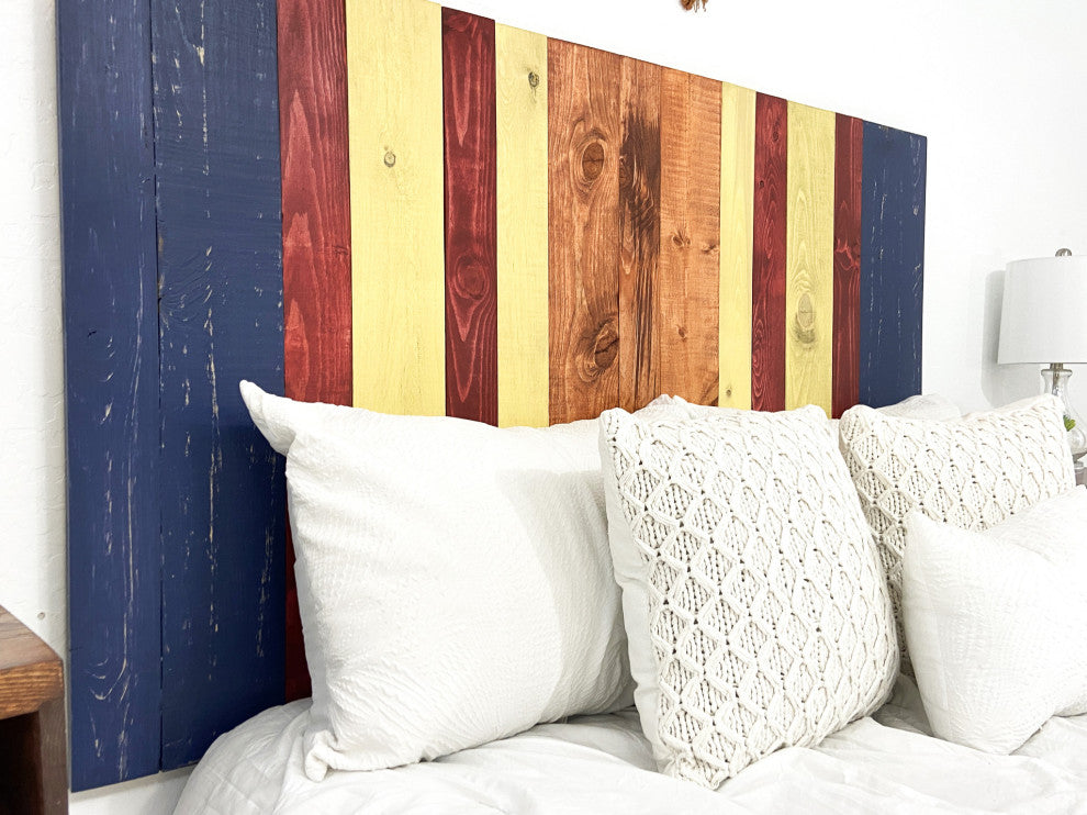 Handcrafted Headboard, Hanger Style, Copper Mix, Full
