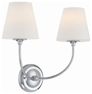 Crystorama Lighting Group 2442-OP Sylvan 2 Light 15" Tall Wall - Polished