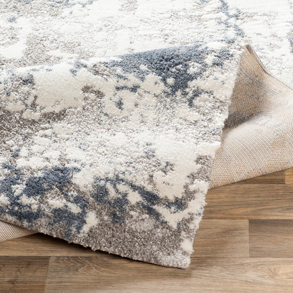 Surya Venice VNE-2306 9'x12'3" Rug, Denim/Pale Blue/Light Gray/Medium Gray/Ivory