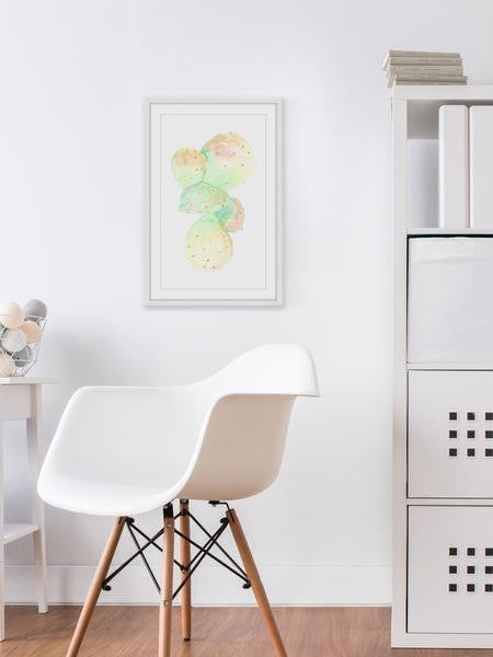 "Illuminating Cacti" Framed Painting Print, 16"x24"