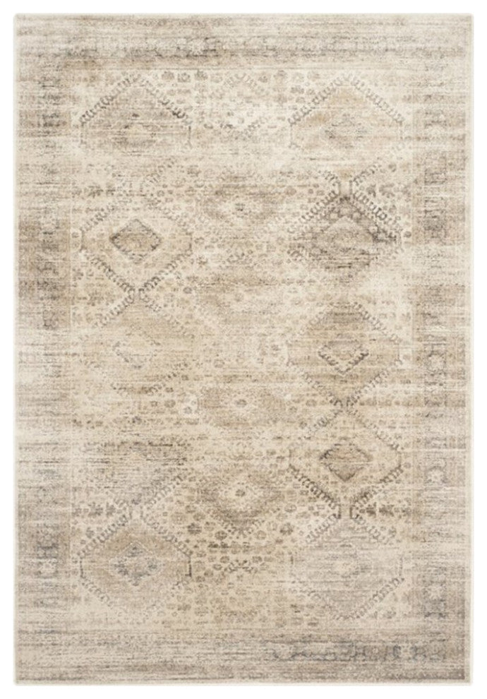 Safavieh Vintage 11' X 15' Power Loomed Viscose Pile Rug in Stone