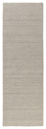 Zane Ivory Industrial Solid Handwoven Wool/Cotton Indoor Area Rug