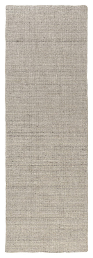 Zane Ivory Industrial Solid Handwoven Wool/Cotton Indoor Area Rug