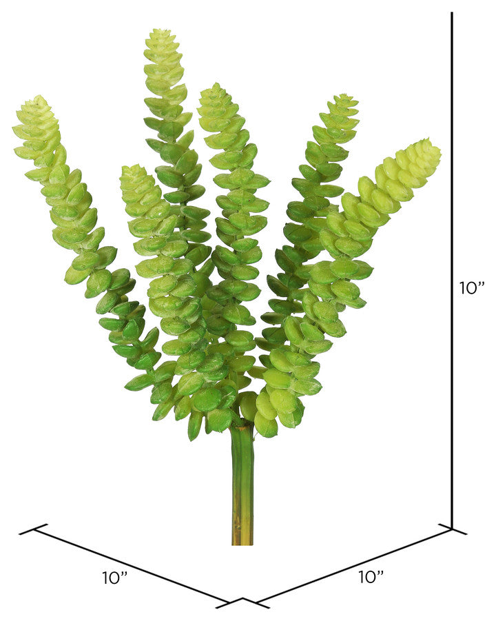 Vickerman Fa170201 10" Artificial Soft Plastic Green Mini Plants