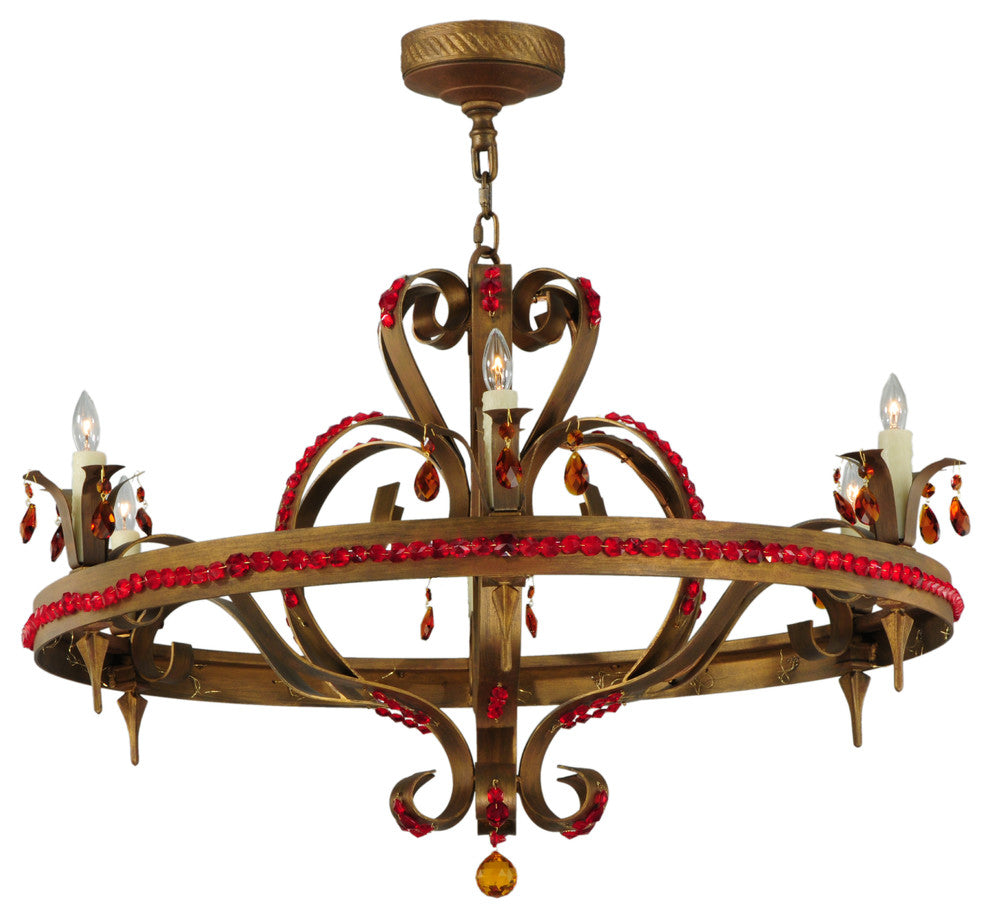 39W Grosetto 6 LT Chandelier