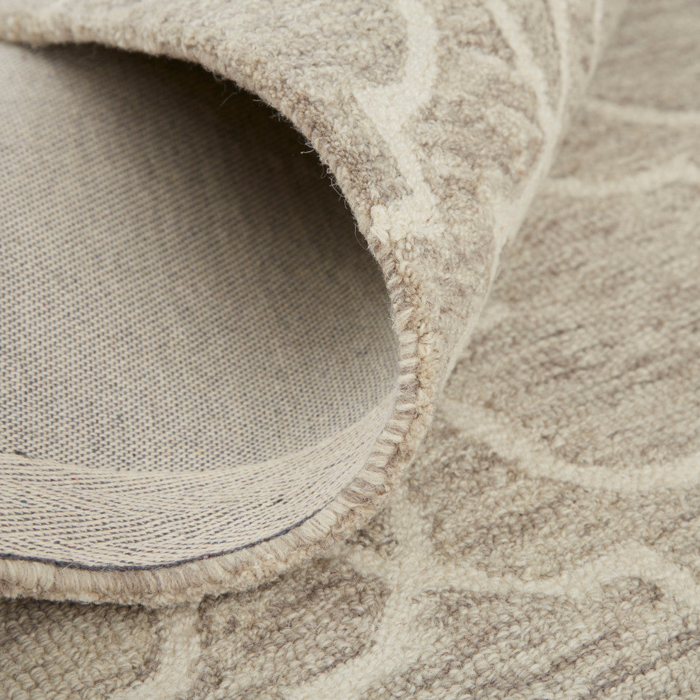 Natal R8775 Transitional/Cottage/Moroccan Rug, Light Gray, 10'x14'