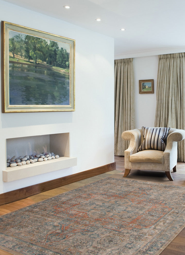 eCarpetGallery Living Room Rug, Beige, 6'7" x 9'10"