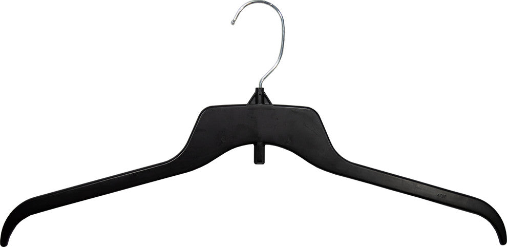 Recycled Stackable Black Plastic Hanger