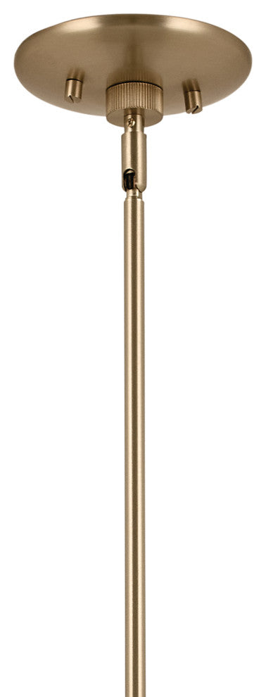 Phix 4 Light Chandelier Linear, Single, Champagne Bronze and White