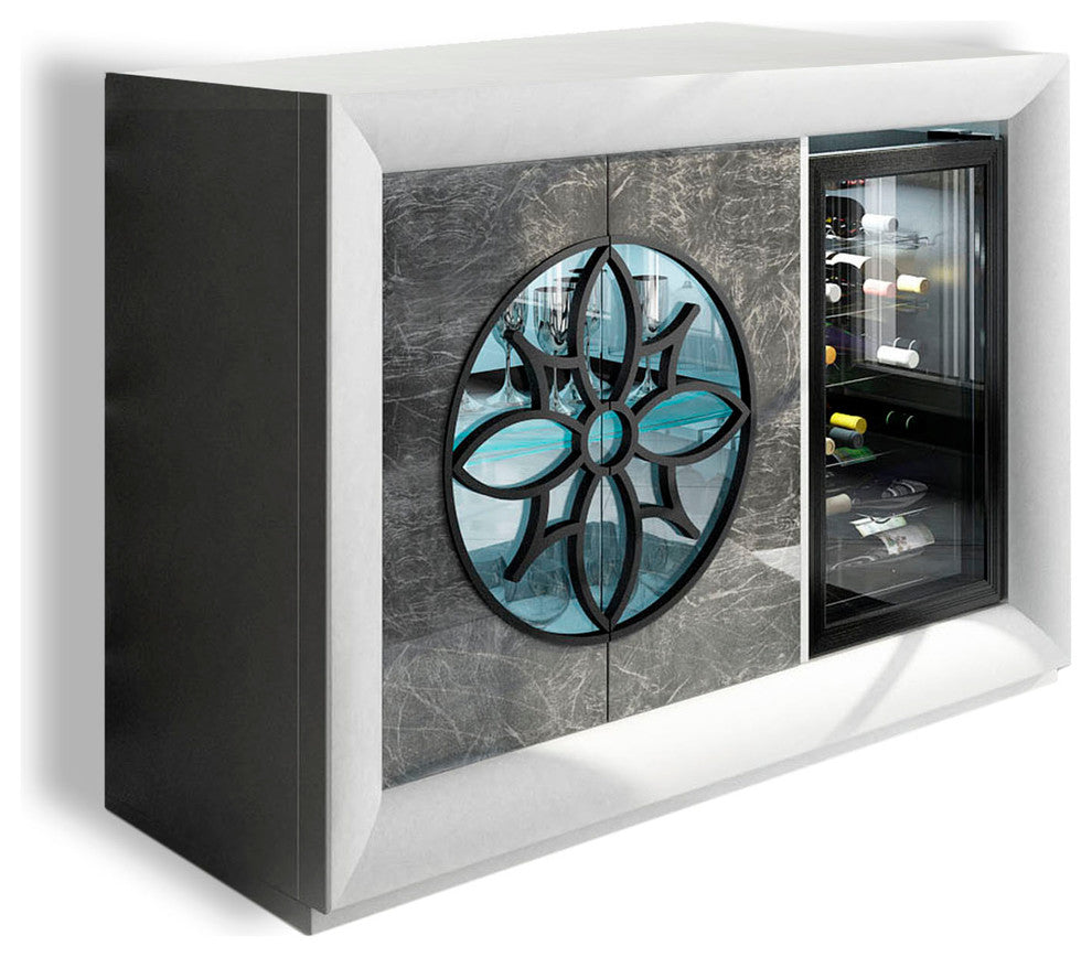 Saphire W04 Wine Cabinet, 3, Matt Finish