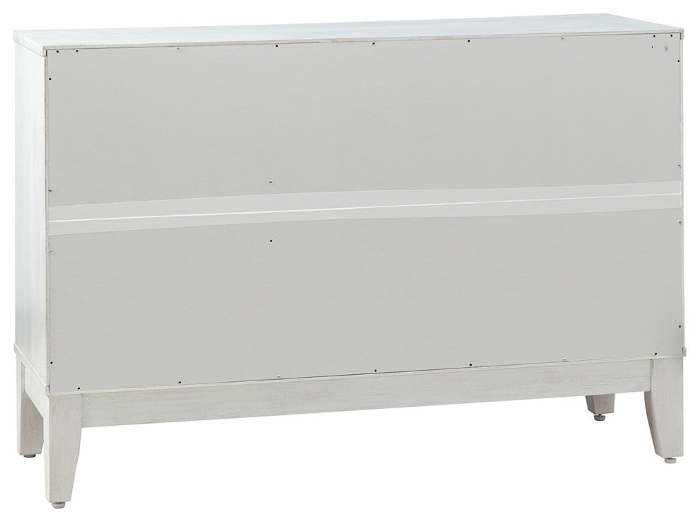 45" 3 Doors Storage, Wide Sideboard Cabinet, White