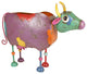 20" Vibrant Multi-Color Distressed Finished Cow Outdoor Garden Planter