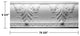 Cornice White Urethane Autumn Melody Design 5 Pieces Totaling 396.875" Length