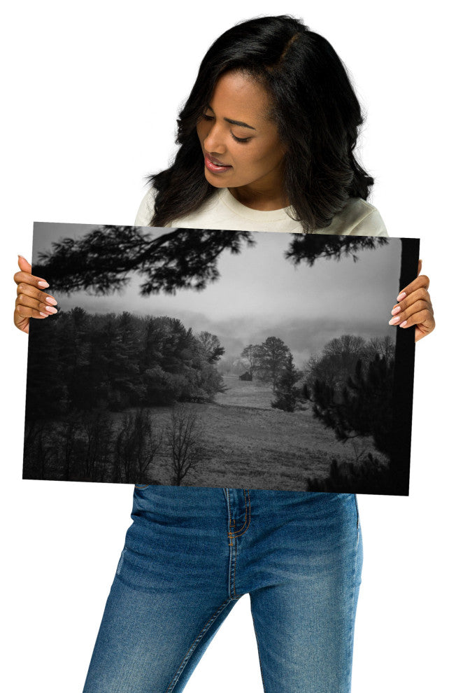 Mist of Valley Forge Landscape Photo Rural Unframed Wall Art Print, 12" X 18"